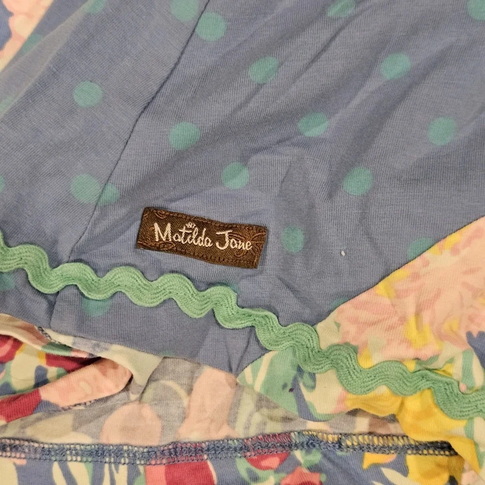 Girls Matilda Jane Dream chasers Polka Dot Daisy Spring Summer Dress Size 10 NWT